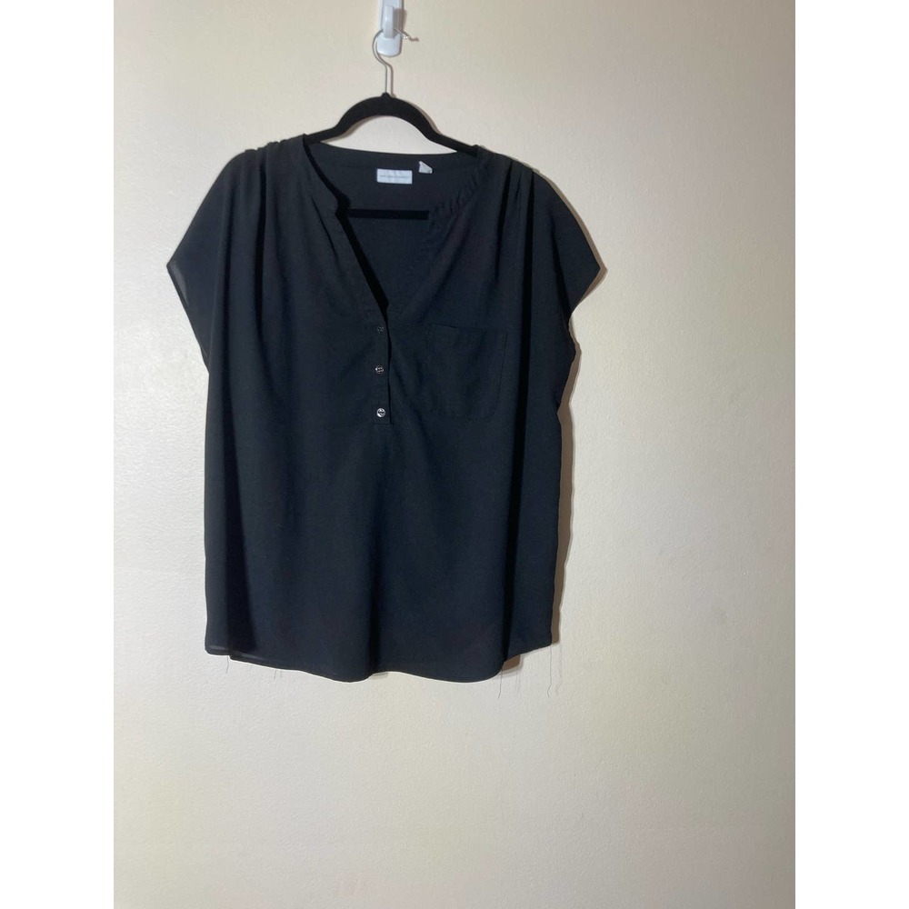 New York Black Blouse Sz XL